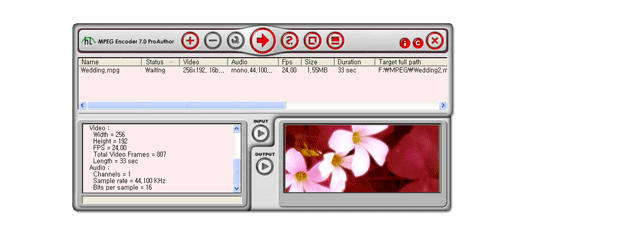 HT MPEG Encoder Screenshot